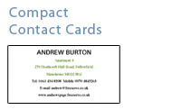 Compact Contact Cards